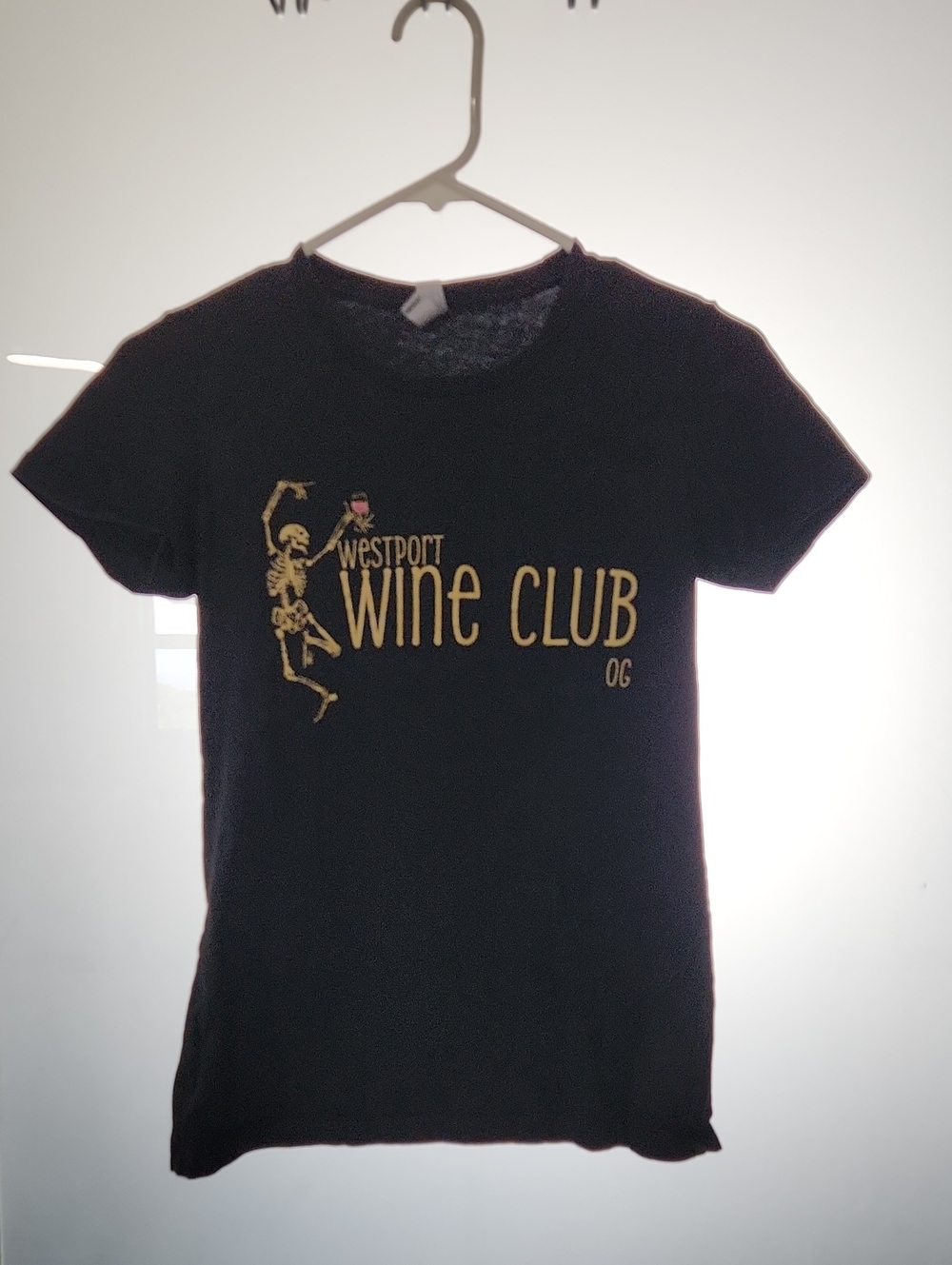 Next Level Apparel Black "Westport Wine Club" Graphic Tee